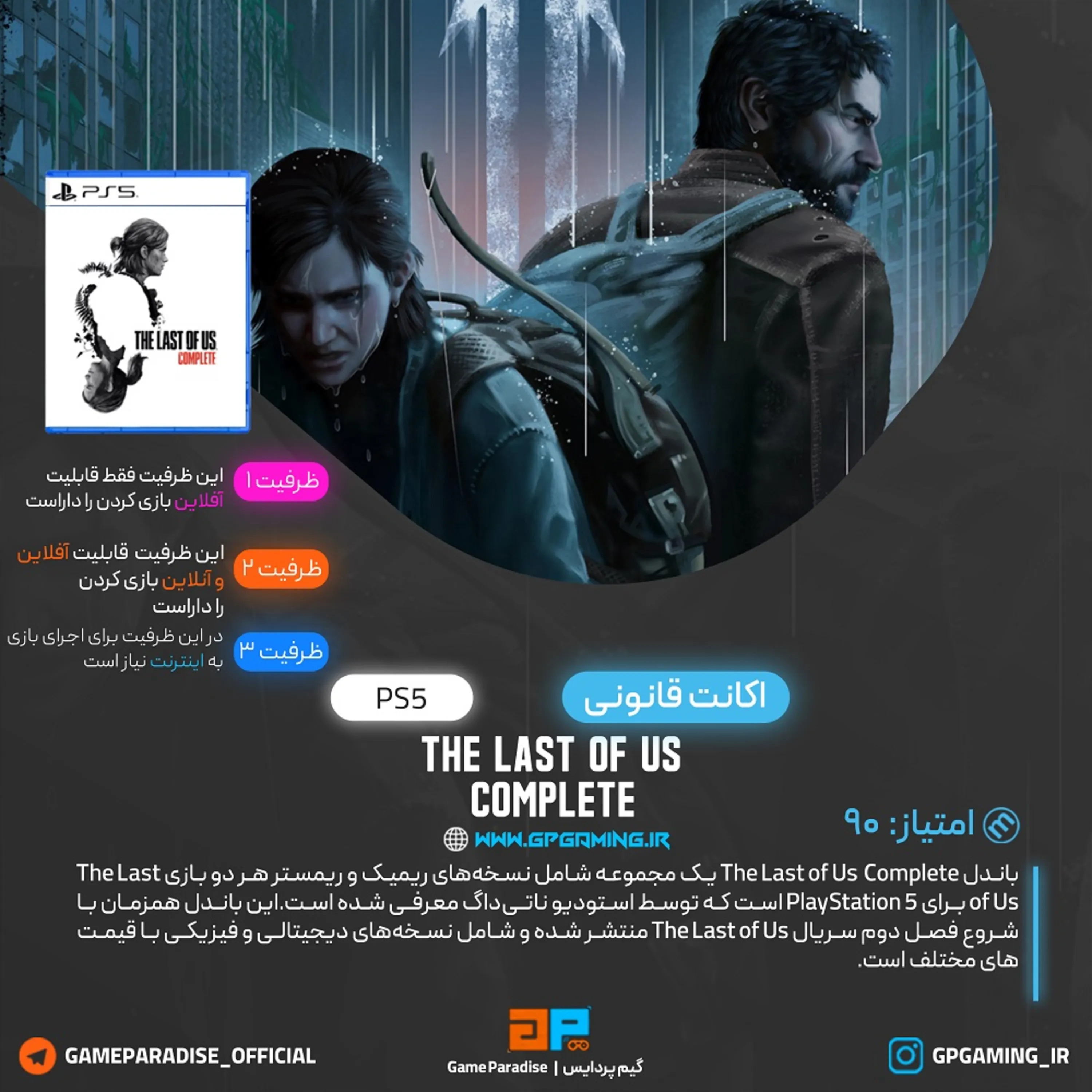 اکانت قانونی The Last of Us Complete برای PS5